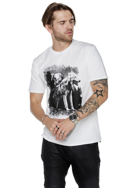 T-shirt für Herren UNDERWORLD Wolf in mountains