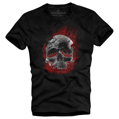 T-shirt für Herren UNDERWORLD Skull in fire