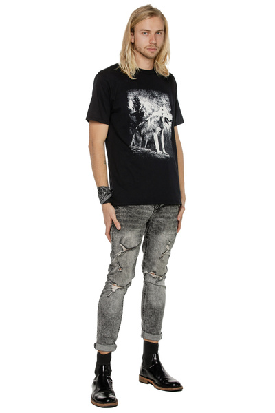 T-shirt für Herren UNDERWORLD Wolf in mountains