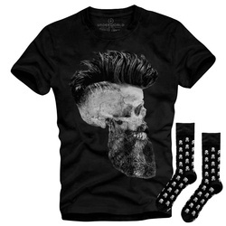 Set aus T-Shirt und Socken Underworld Skull with a beard / Skulls