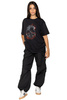 T-shirt loose fit UNDERWORLD Skull in fire