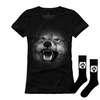 Set aus T-Shirt und Socken Underworld Wolf / Animal Footprint