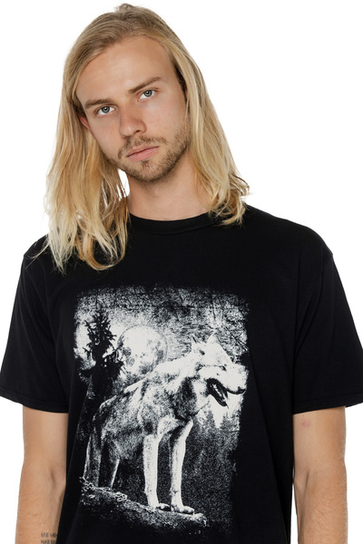 T-shirt für Herren UNDERWORLD Wolf in mountains