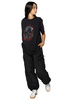 T-shirt loose fit UNDERWORLD Skull in fire