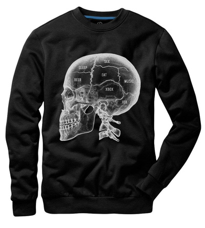 Sweatshirt UNDERWORLD Unisex X-ray skull