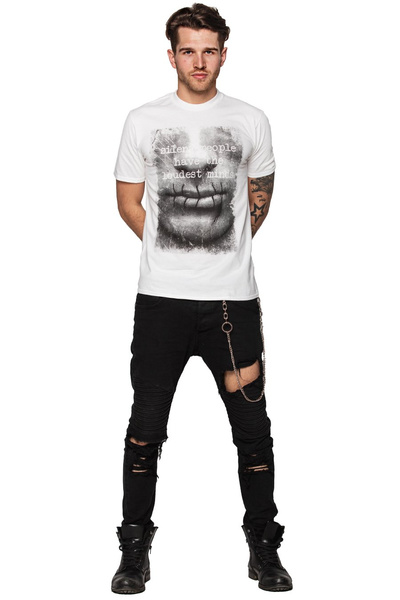 T-Shirt für Herren UNDERWORLD Silent people have...