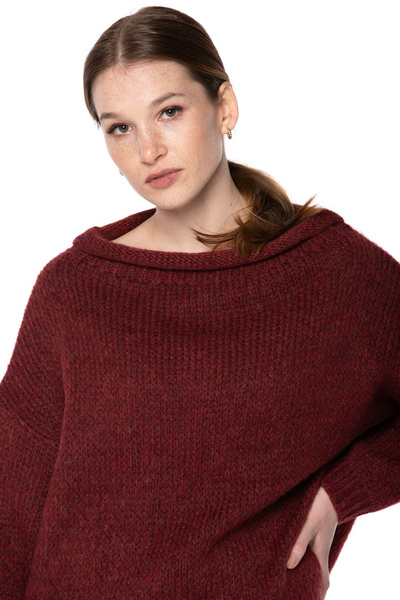 Kurzpullover UNDERWORLD Rotwein 