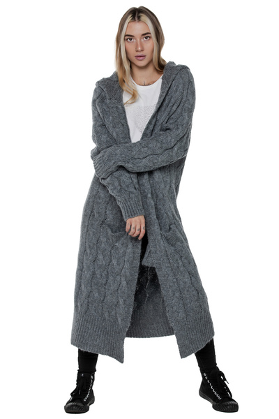 Langer Zopfstrickpullover UNDERWORLD