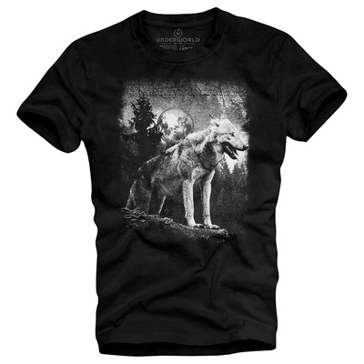 T-shirt für Herren UNDERWORLD Wolf in mountains
