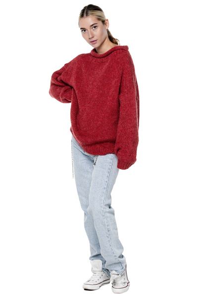 Kurzpullover UNDERWORLD Himbeere 