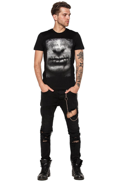 T-Shirt für Herren UNDERWORLD Silent people have...