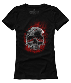 T-shirt für Damen UNDERWORLD Skull in fire