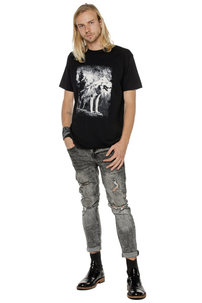 T-shirt für Herren UNDERWORLD Wolf in mountains