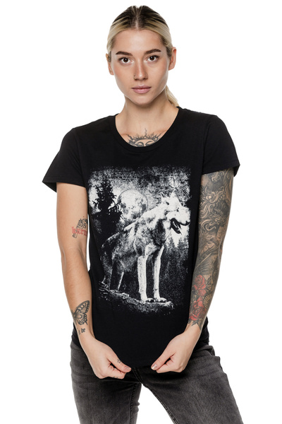 T-shirt für Damen UNDERWORLD Wolf in mountains