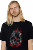 T-shirt für Herren UNDERWORLD Skull in fire
