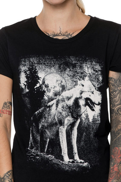 T-shirt für Damen UNDERWORLD Wolf in mountains