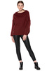 Kurzpullover UNDERWORLD Rotwein 
