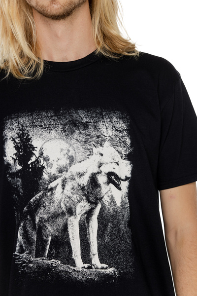 T-shirt für Herren UNDERWORLD Wolf in mountains