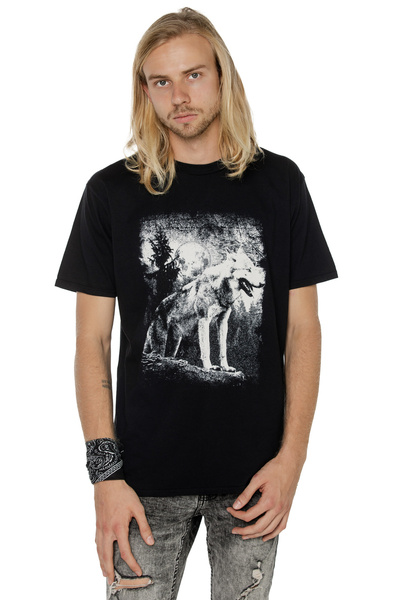 T-shirt für Herren UNDERWORLD Wolf in mountains