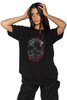 T-shirt loose fit UNDERWORLD Skull in fire